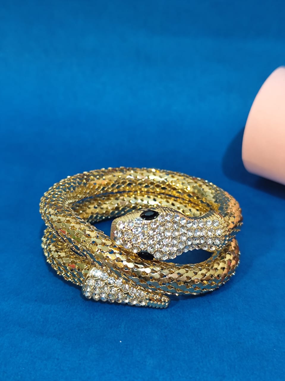 Golden snake bracelet