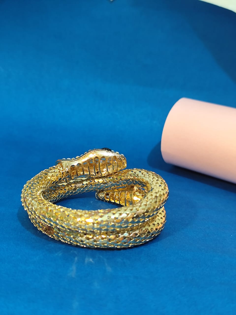 Golden snake bracelet