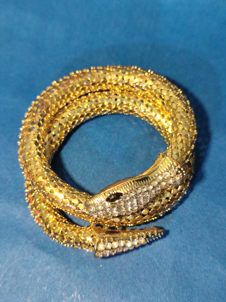 Golden snake bracelet