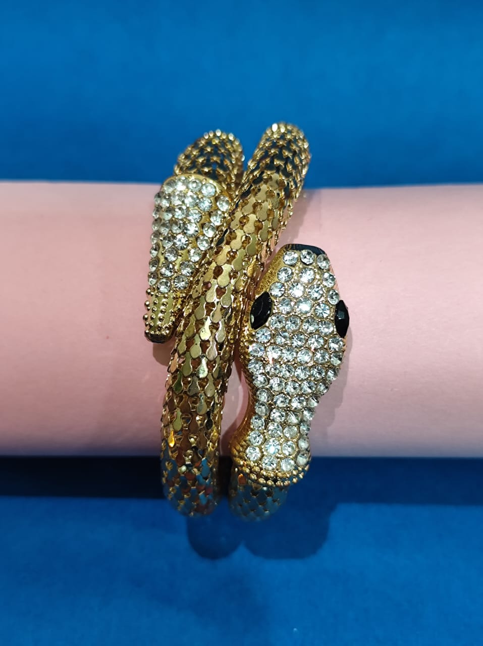 Golden snake bracelet